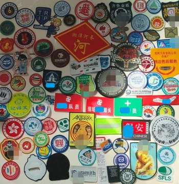 Custom Woven School Badge Labels with Heat-Seal or Velcro Backing