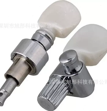 Selected Banjo Tuning Pegs and Machine Heads - Five-String Tuners with Pearl Hooks and Upright Strings