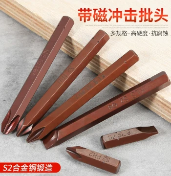 Impact Driver Bits, Screwdriver Bits, Hex and Cross Bits, Tungsten Steel Strong Magnetic Impact Screwdriver Bits