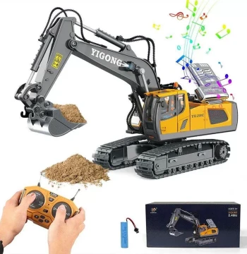 2.4G RC Car Excavator Dumper Bulldozer Children Remote Contr