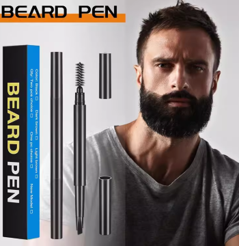 Refined Men's Makeup Dual-End Beard Shaping Outline Pen Makeup Brush Sideburns Beard Dense Filling Pen Waterproof Eyebrow Pencil