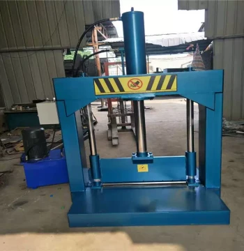 Hydraulic Cutter for Recycled Plastic Blocks and Packaging Strap Block Cutting Machine