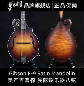 GIBSON F-9 Satin Mandolin – All-Solid Wood 8-String Instrument