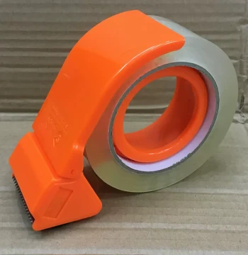 Durable ABS Plastic Box Sealer for Large Rolls of Clear Packing Tape, Heavy-Duty Dispenser and Cutter for Express Packaging