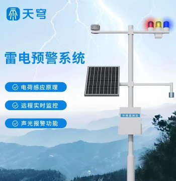 Lightning Warning and Response Monitoring System, Weather Station for Chemical Plants and Natural Gas Stations, Real-Time Intelligent Lightning Protection Instrument