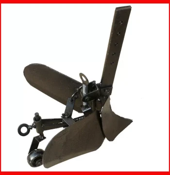 Mini Tiller Attachments, Mini Tiller with Rear Wheel Ditcher, Adjustable Width Ditching Plow