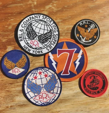 RRL Imported DOUBLE RL POLO American Vintage Fabric Patches - 6 Styles (No Adhesive Backing)