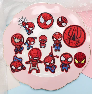 Spider-Man Kids Clothing Hole Repair Badge, Embroidered DIY Sew/Iron-On Patch for Clothes
