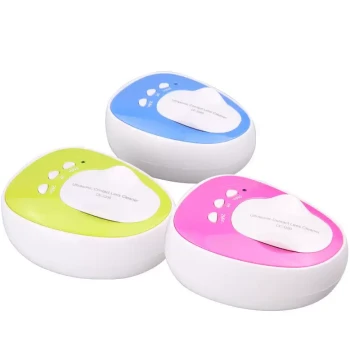Contact Lens Cleaner, Ultrasonic Automatic Cleaner for Contact Lenses and Colored Lenses with Case Included