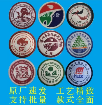 Shenzhen School Emblem Customization (10-Pack) - Futian & Longgang Affiliated Experimental High School Park Foreign Language Primary/Middle School Badges & Name Tags