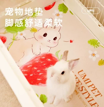 umi Pet Floor Mat for Rabbits, Guinea Pigs & Hamsters - Warm, Non-Slip, Skin-Friendly for Indoor Cages