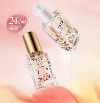 Rose Keratin Smoothing Hair Essence Oil - Hydrating, Nourishing, and Repairing for Dry and Frizzy Hair