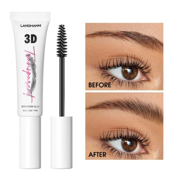 3D Eyebrow Setting Gel - Clear, Quick-Drying, Long-Lasting Hold for Wild Brows (European & American Style)