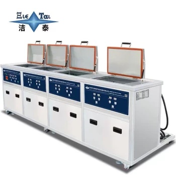 Industrial Ultrasonic Cleaner with 500* Internal Tank, Four Wave Tanks for Textile Equipment, Zipper and Button Cleaning