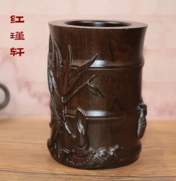 Ashtray Solid Wood Large Chinese Style Anti-Fly