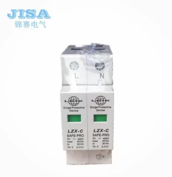 Factory Direct Surge Protector 20-40KA/2P, 2-Pole High-Precision Lightning and Surge Protection Device