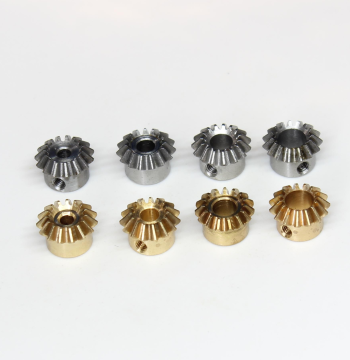 0.8 Module 15-Tooth 45° 1:1 Bevel Gear - Brass/45# Steel/Stainless Steel Standard Straight/Miter Gears 90°
