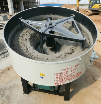 Vertical Flat-Mouth Mixer, Secondary Concrete Cement Mortar Storage Tank, Small Forced-Type Overhead Mixing Machine