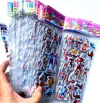 3D Cartoon Stickers for Kids Waterproof Reward Stickers for Kindergarten