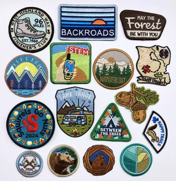 Scout Outdoor Hiking Camping Mountain Style Vintage Embroidered Patches for Denim Jackets, Clothes, Backpacks, and Fabric Repairs