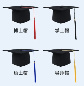 Unisex Bachelor Master Doctoral Caps Advisor Ceremonial Hat Campus Graduation Cap with Tassel Adult Ceremony Hat