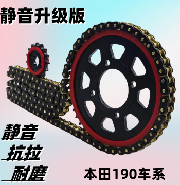 Chain, Sprocket, and Oil Seal Kit Compatible with Honda CBF190TR, CB190SS, CB190R, and CB190X Models