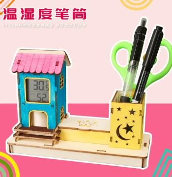 Temperature & Humidity Pen Holder Display – DIY Tech Project for Students