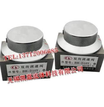 High-Speed Bidirectional Flow Control Valve BH-D10Y-1, Thread Y1/4 1/8 Unidirectional Flow Control Valve for Band Saws and Various Hydraulic Systems