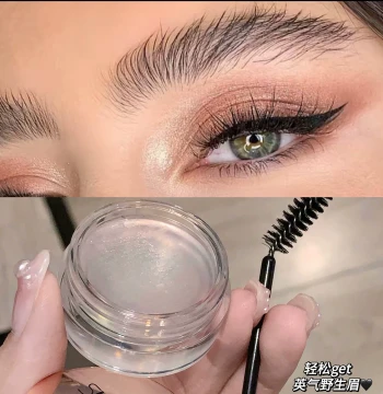 ABH Dupe No-Spray Wild Brow Gel, Waterproof Long-Lasting 3D Brow Wax, Clear Brow Glue