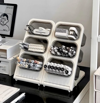 Pen Holder Large Capacity Brush Storage Box for Watercolor Pens