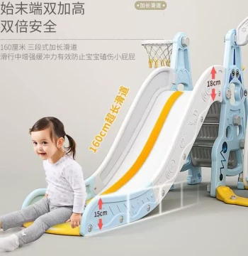 Hot Sale Astronaut Indoor Kids Slide and Swing Combo for Home Kindergarten Playground