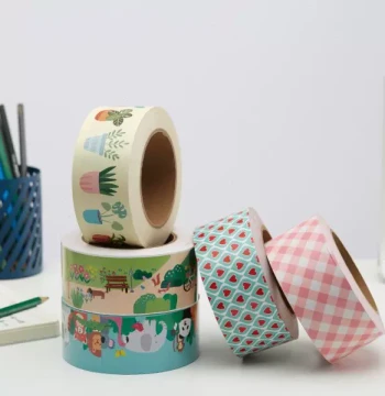 Cute Cartoon Animal Print Packing Tape, Colorful Creative Decorative Sealing Tape for Express Shipping