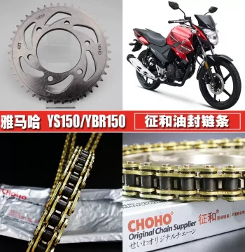Yamaha FZ YS150-5 and Tianjian YBR150Z Zhenghe Oil Seal Chain and Sprocket Kit, Speed Upgrade Large and Small Gears
