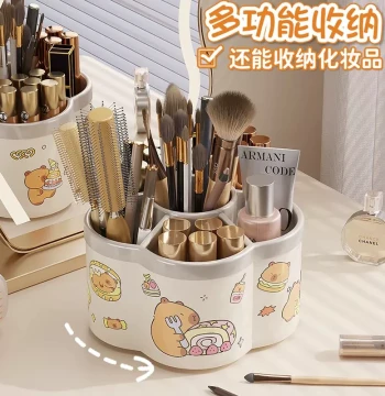 Rotating Pen Holder Extra-Large Capacity Desktop Organizer