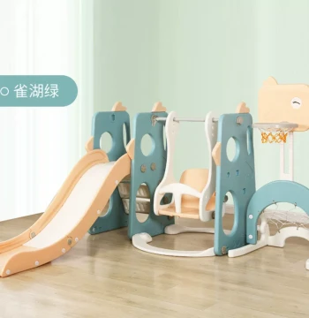 Hot-Selling Paopao Hu Kids' Slide - 3-in-1 Indoor Multi-Function Small Slide Set (Direct from Manufacturer)