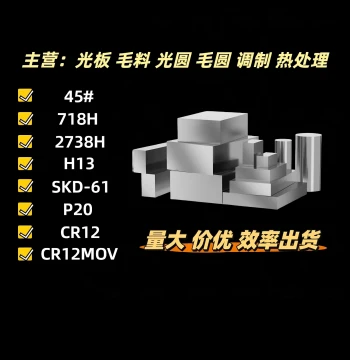 Factory Direct Sale: Precision Polished Mold Steel Plates in P20, H13, 45#, SKD61, 718H, 2738H, CR12, and CR12MOV