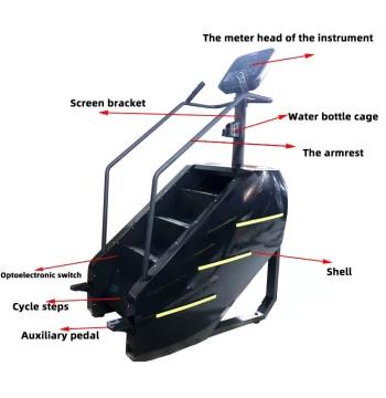 Factory Gym Climbing Machine, Commercial Stair Climber for Cardio Fitness Training, Home Exercise Step Machine