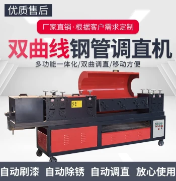New Multi-Function Steel Pipe Straightening Machine: Integrated Rust Removal and Painting for Greenhouse and Hyperbolic Scaffolding Pipes