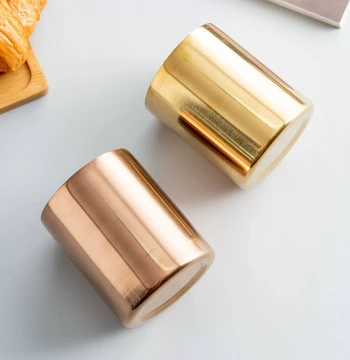 Premium Double-Layer Stainless Steel Flower Vase Gold Round Pen Holder Office Organizer Cup Decorative Makeup Brush Storage