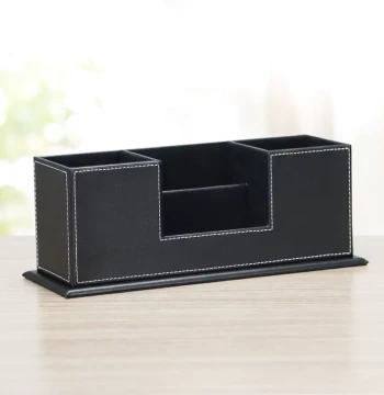 Leather Pen Holder PU Multifunctional with Combo Storage