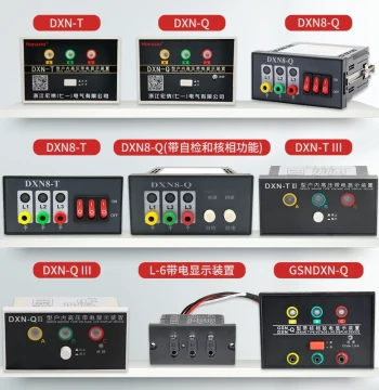 DXN-T and DXN-Q Indoor High-Voltage Live Display, GSN Hole 102*72, Phase Check and Self-Test, Model DXN8D-Q