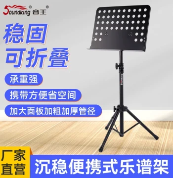 Soundking Professional Music Stand – Thickened, Height-Adjustable for Home and Stage Performances