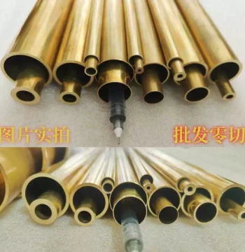H62 Brass Hollow Round Tube, H65 Large-Diameter Thin-Wall Brass Precision Tubes in Sizes 10, 25, 50, 100