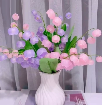 DIY Lily of the Valley Flower Kit - Handmade Bouquet for Mother's Day with Creative Vase Display