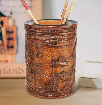 Pen Holder Along the River During Qingming Festival Design Study Decor