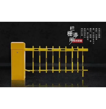 Parking Lot Barrier Gate Arm, Community Vehicle Blockade Rail, Red/White/Yellow/Black Poles, Advertising Boom Gate with Remote Control