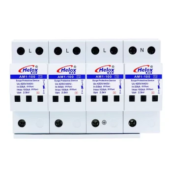 Henglixin 380V Power Surge Protector 100KA Class I Lightning Arrester 440V AM1-100