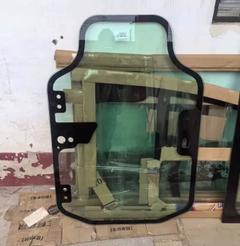 XCMG XC740K Skid Steer Loader Front Windshield Glass, Sweeper Front Windshield, Front Door Glass