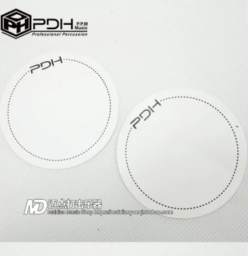 Bestseller PDH Single Pedal Reinforcement Patch - Bass Drum Reinforcement Sticker (Black/White), 2-Pack