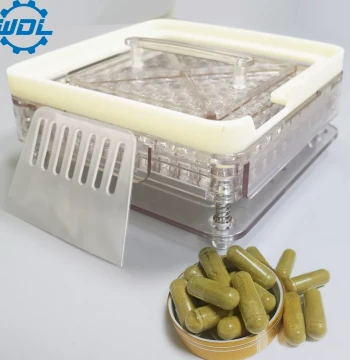 Size 0, 100-Hole Capsule Filling Board, Manual Semi-Automatic Capsule Filler for Powder and Medicine, Home Use Tool